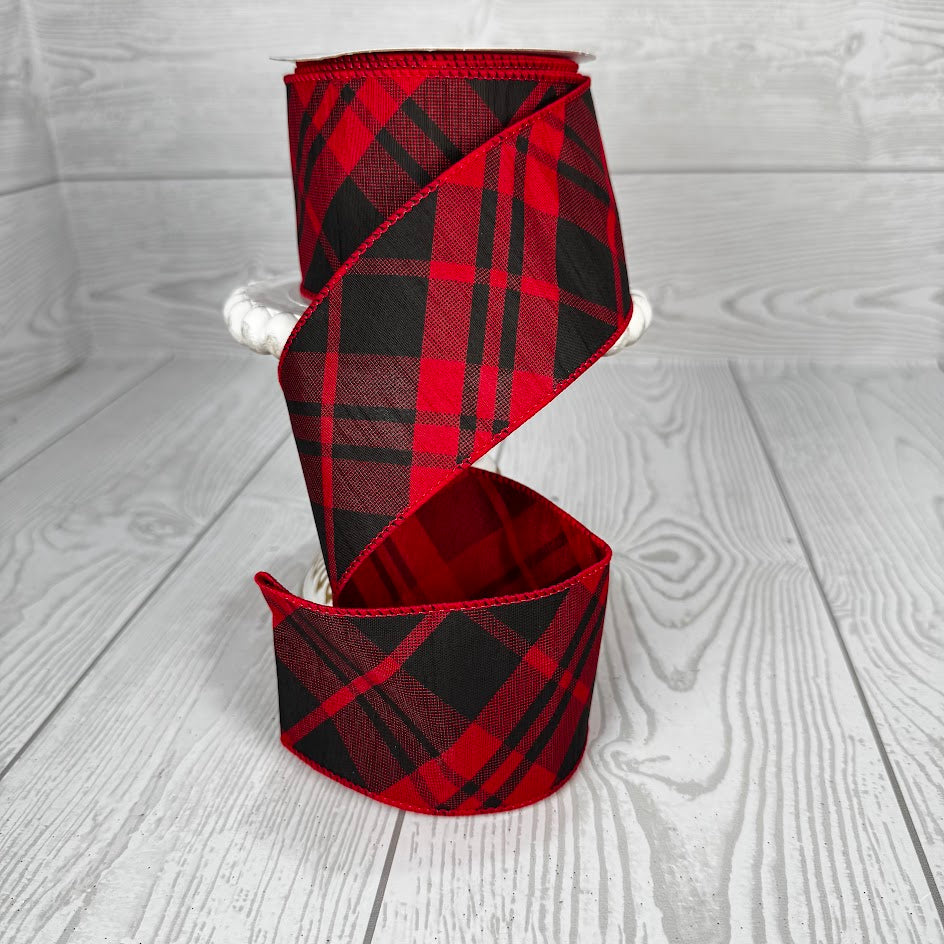 2.5"X10YD RED & BLACK PATTERN - RGB104824