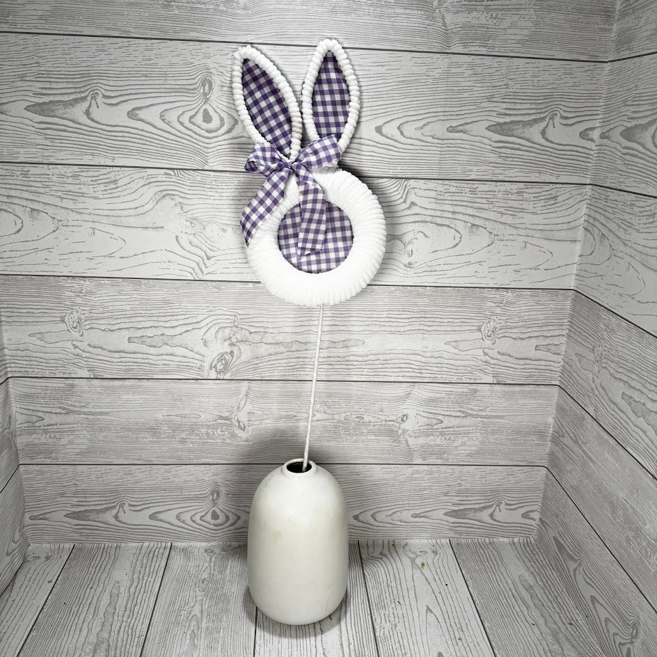 25IN FELT EASTER BUNNY HEAD - PURPLE/WHITE - 65601-PU * BL G