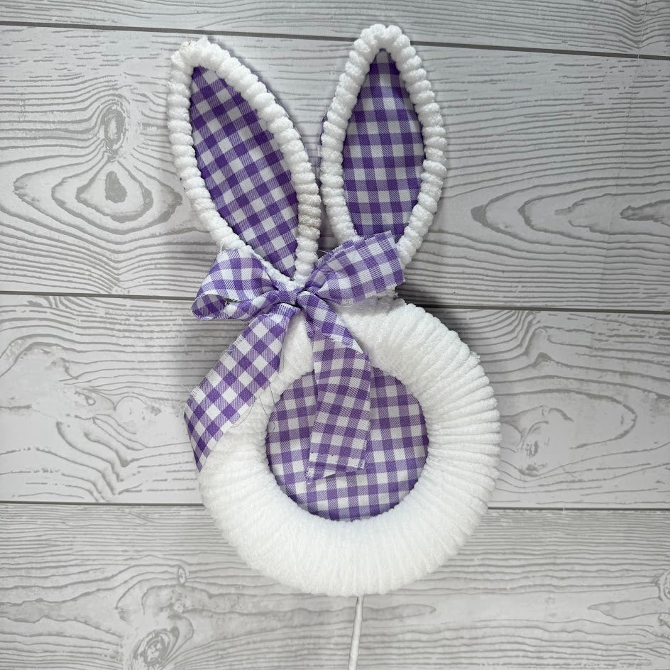 25IN FELT EASTER BUNNY HEAD - PURPLE/WHITE - 65601-PU * BL G