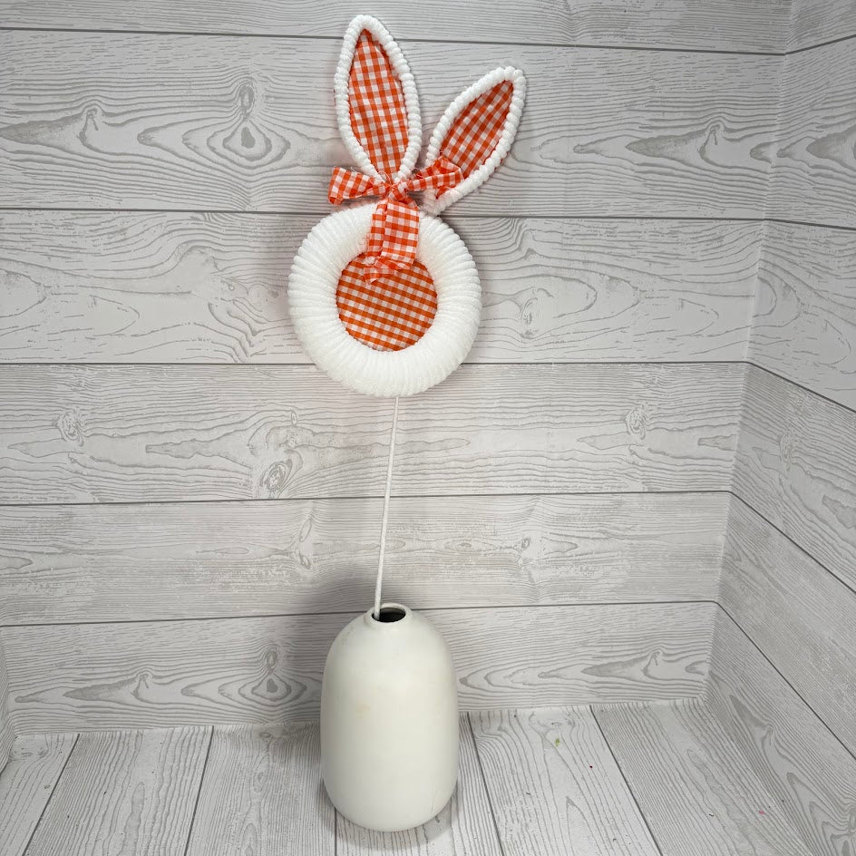 25IN FELT EASTER BUNNY HEAD - ORANGE/WHITE - 65601-OR * BL G