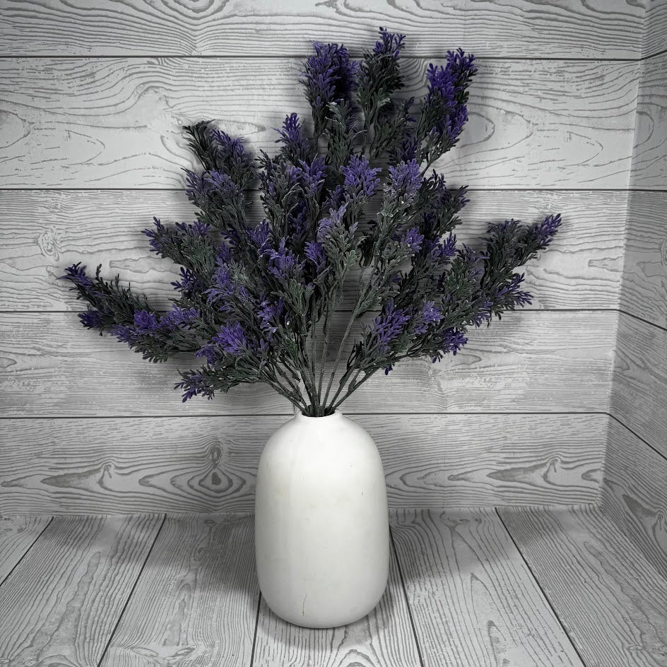 18IN PLASTIC LVS BUSH X9 - PURPLE - 85560 * OO