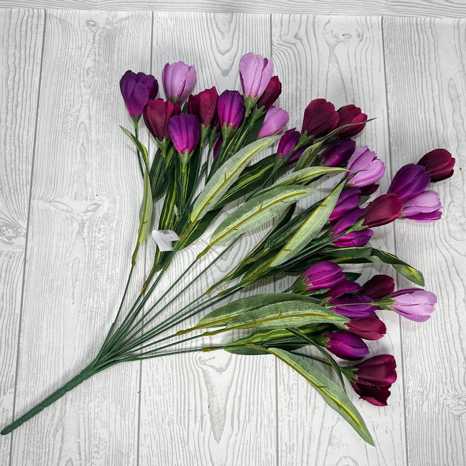 20IN TULIP BUSH X12 - PURPLE - 85476-PUBG * G