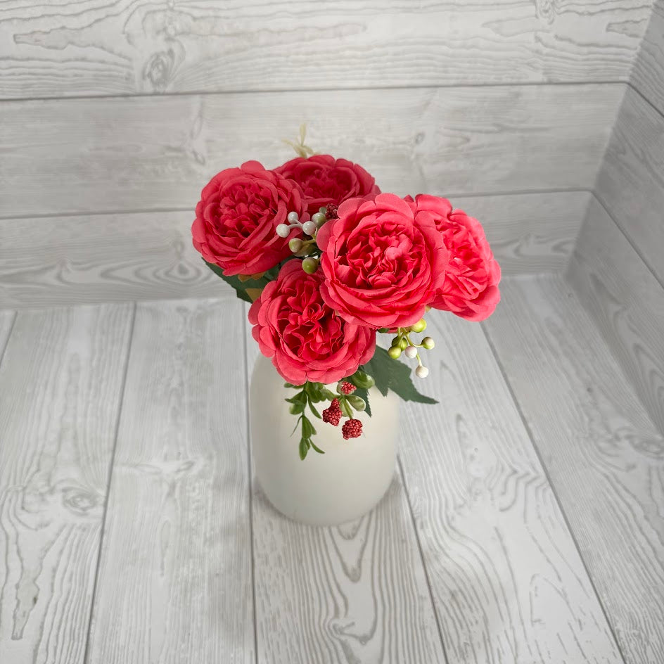 PEONY X5 W/9 FLOWERS - BEAUTY - B26065-BTY * BL