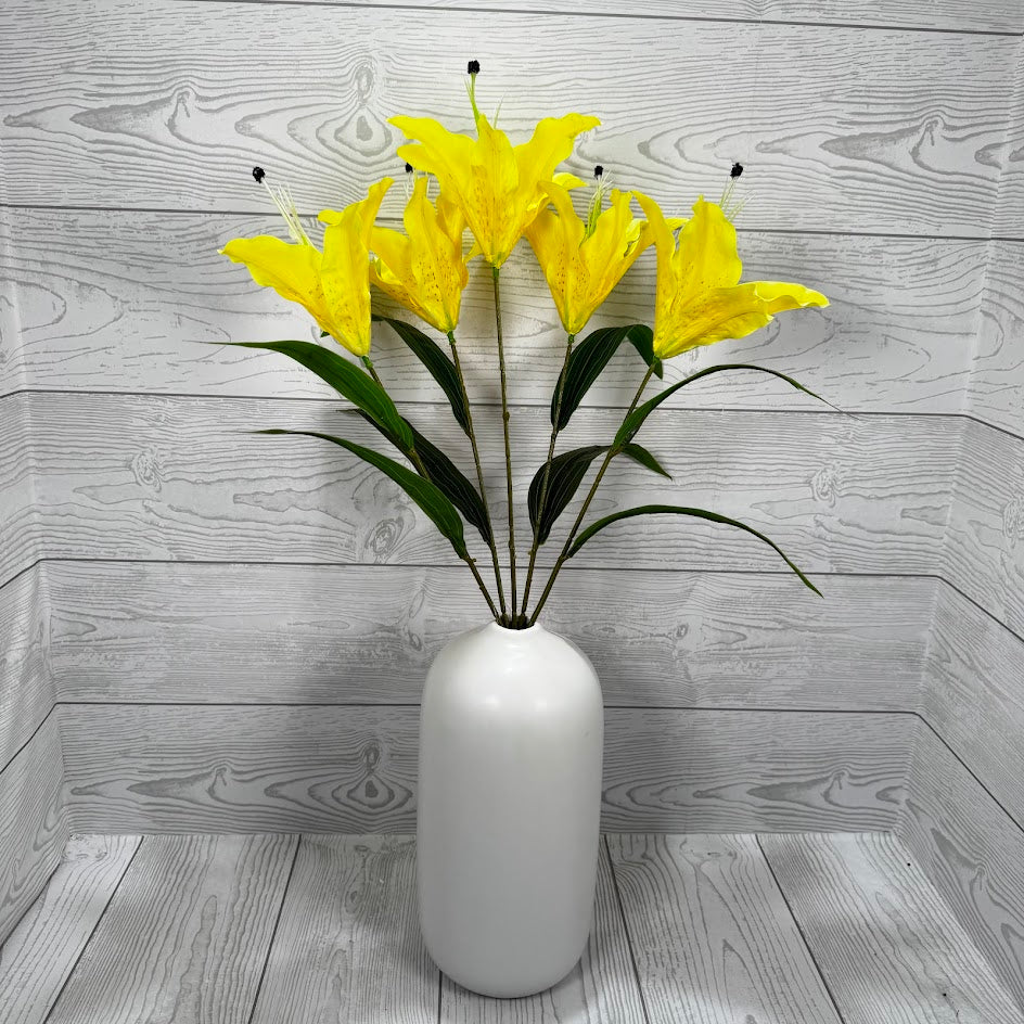 TIGER LILY BUSH X5 - YELLOW - B26017-YEL * RD