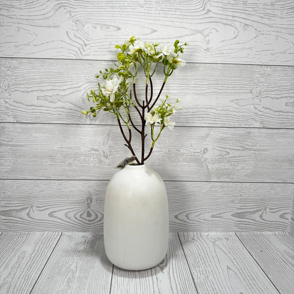 20" MINI FLOWERS - WHITE/GREEN - 28931 * P