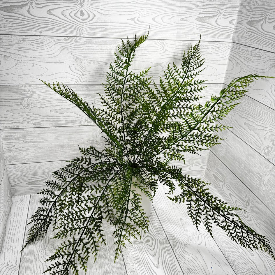 22.5" FRESH TOUCH FERN BUSH X9 - TT GREEN - 28296 * R BR