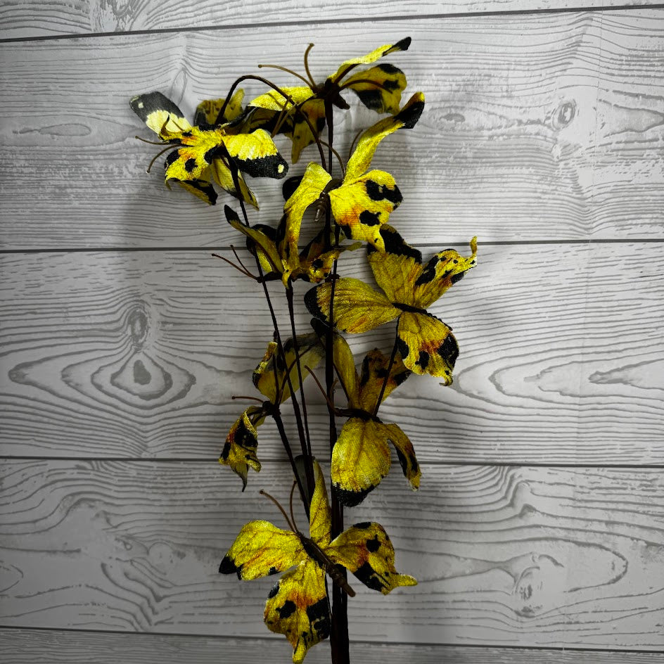 32IN BUTTERFLY SPRAY - YELLOW - 65519-YEL * OO