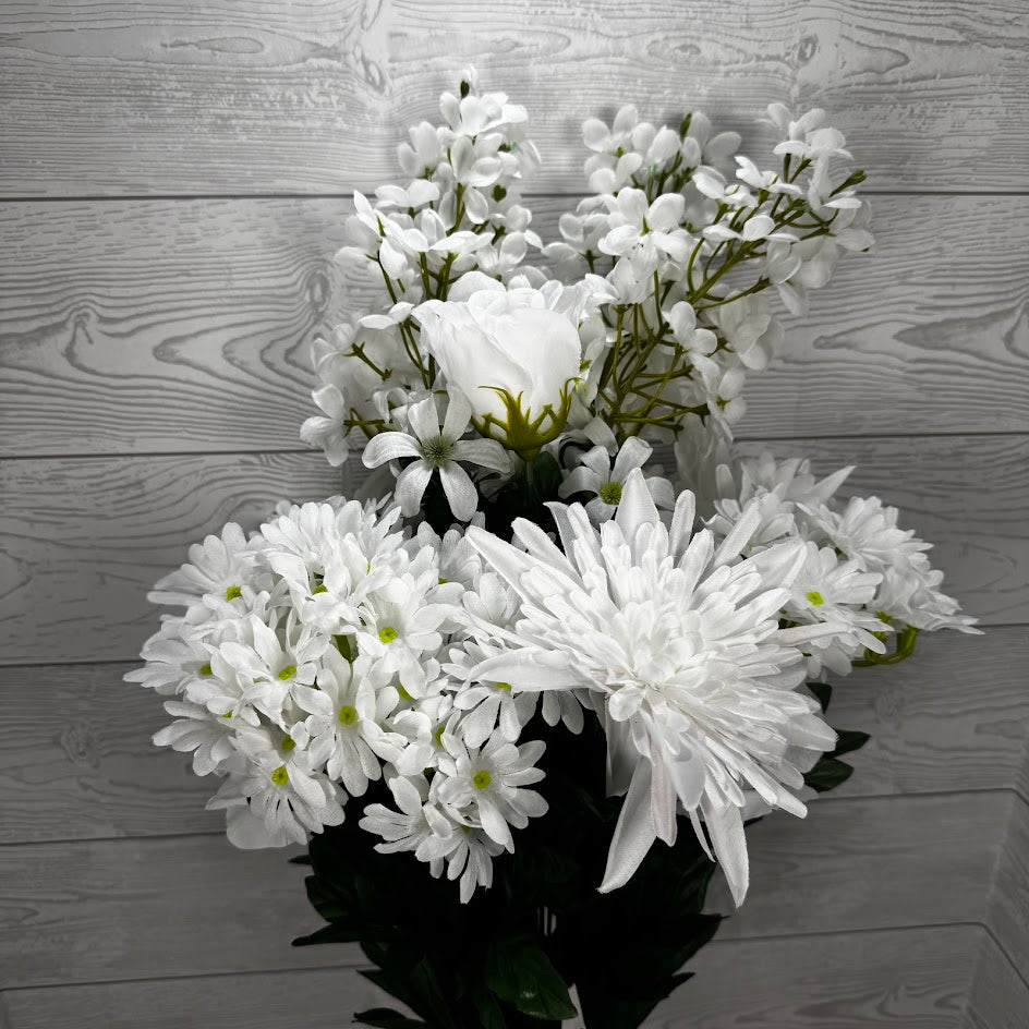29IN ROSE SPIDER MUM DAISY - WHITE - 84053-WT