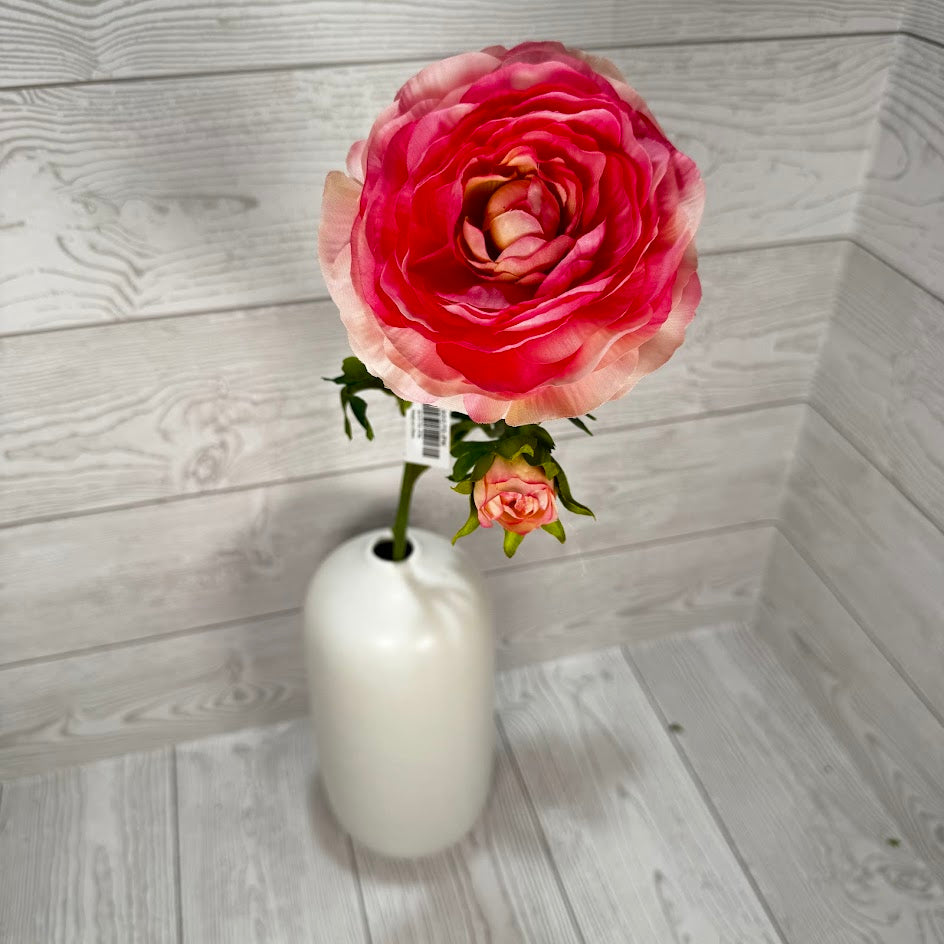 23.5IN RANUNCULUS SPRAY X2 - PINK - 85570-PK * PU