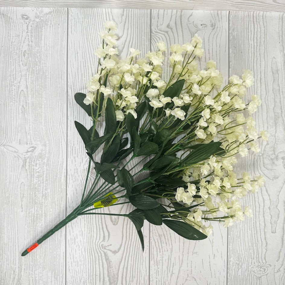 COLOR FAST DOUBLE BABY BREATH X11 H19 - CREAM - 31180CM