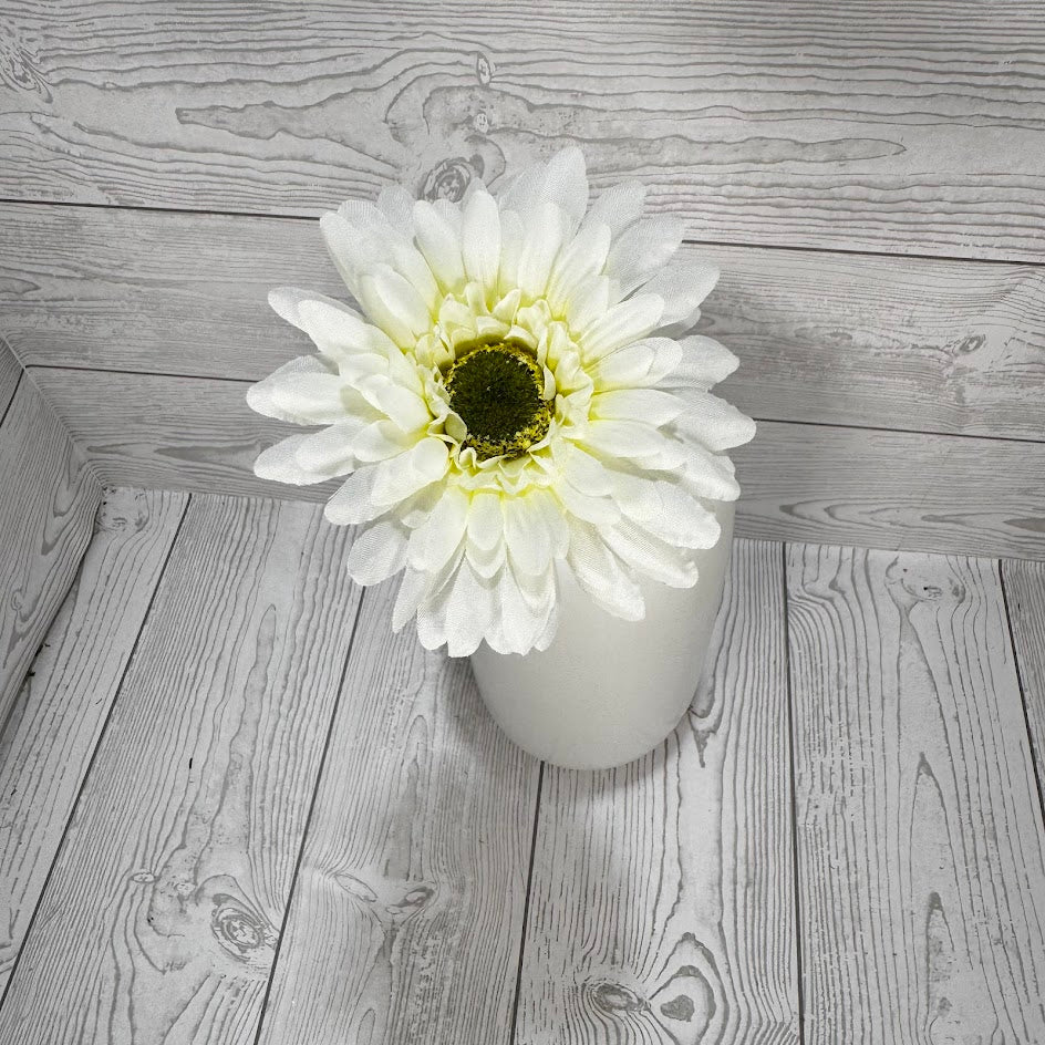 18IN SINGLE GERBERA DAISY - CREAM - 20168CM * BL