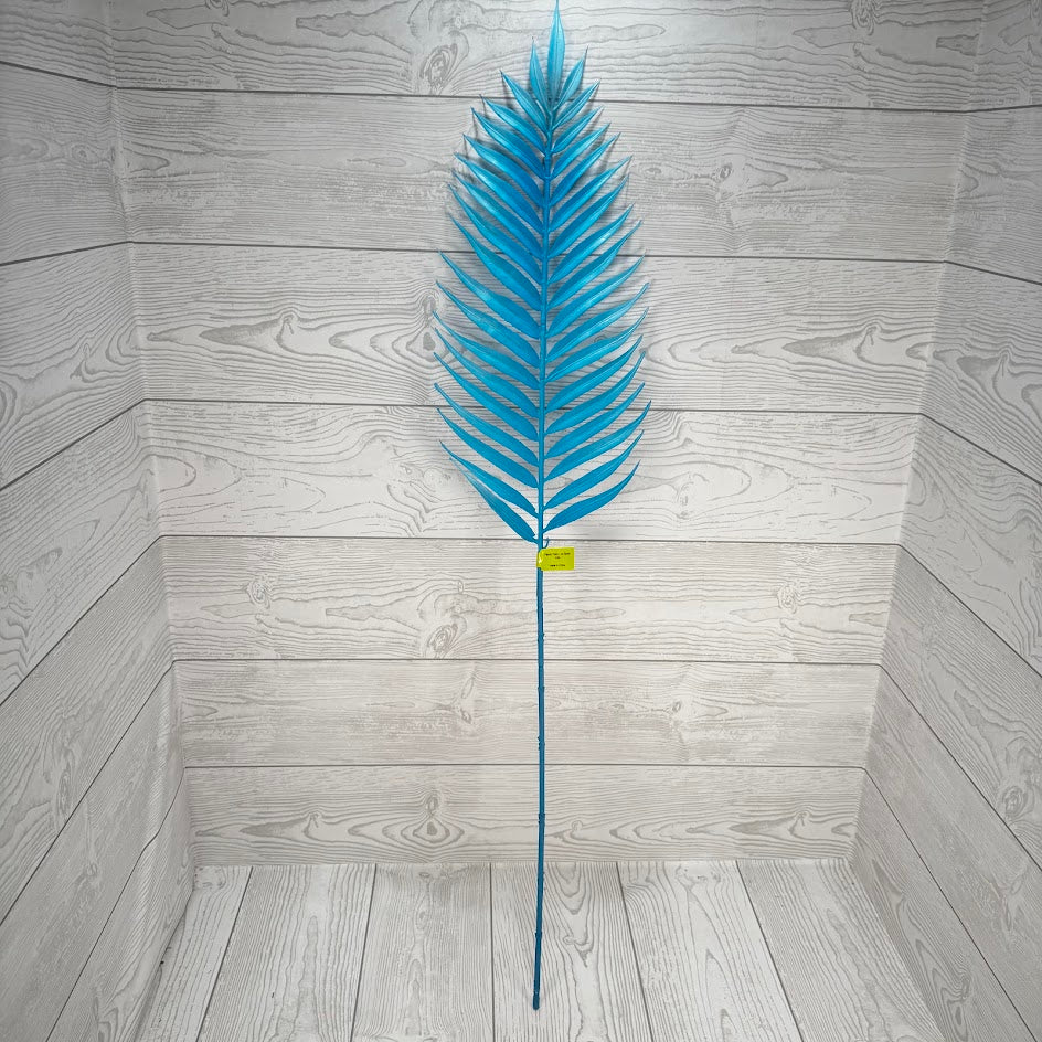 PLASTIC PALM LVS SPRAY H34 - BLUE - 64006BL * BL G