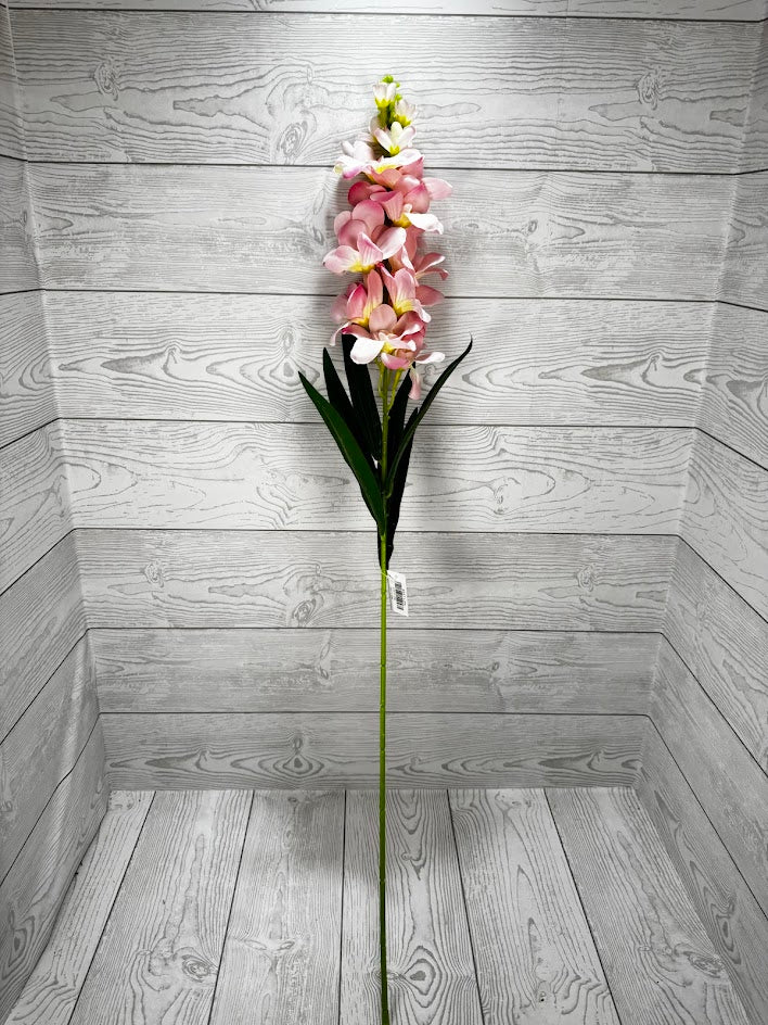 35.5IN SINGLE DELPHINIUM - PINK - 85471-PK * OO