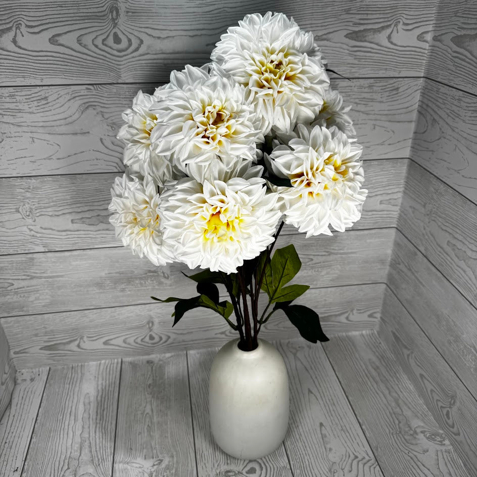 23IN DAHLIA BUSH X10 - CREAM - 82419-CR * BR