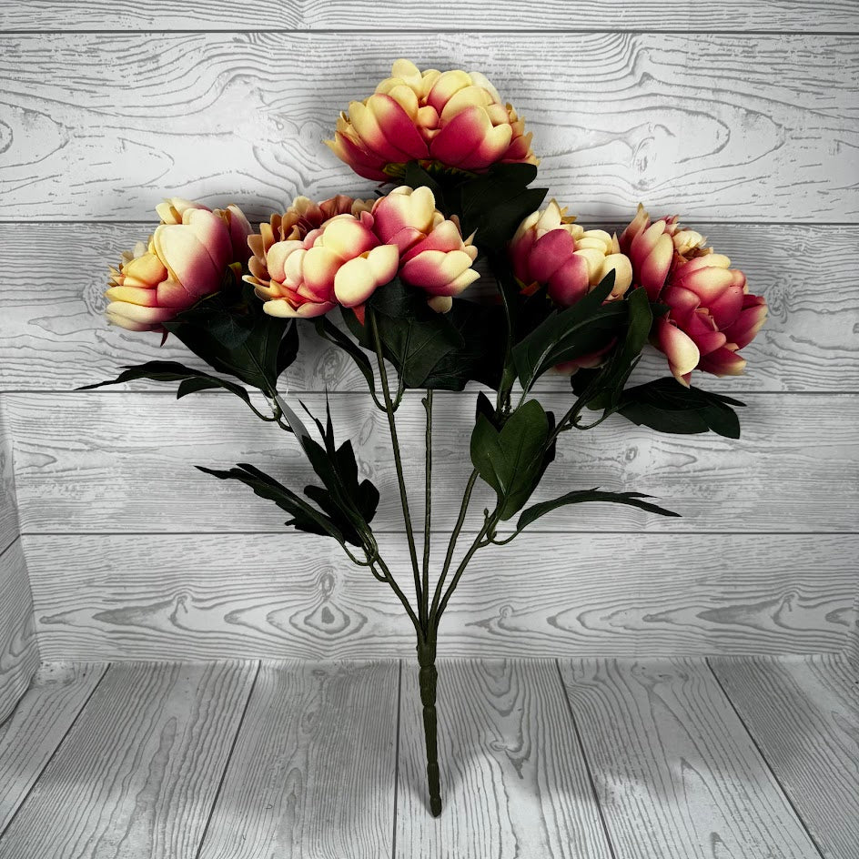 19IN PEONY BUSH X5 - MAUVE - 85212-MV * RD
