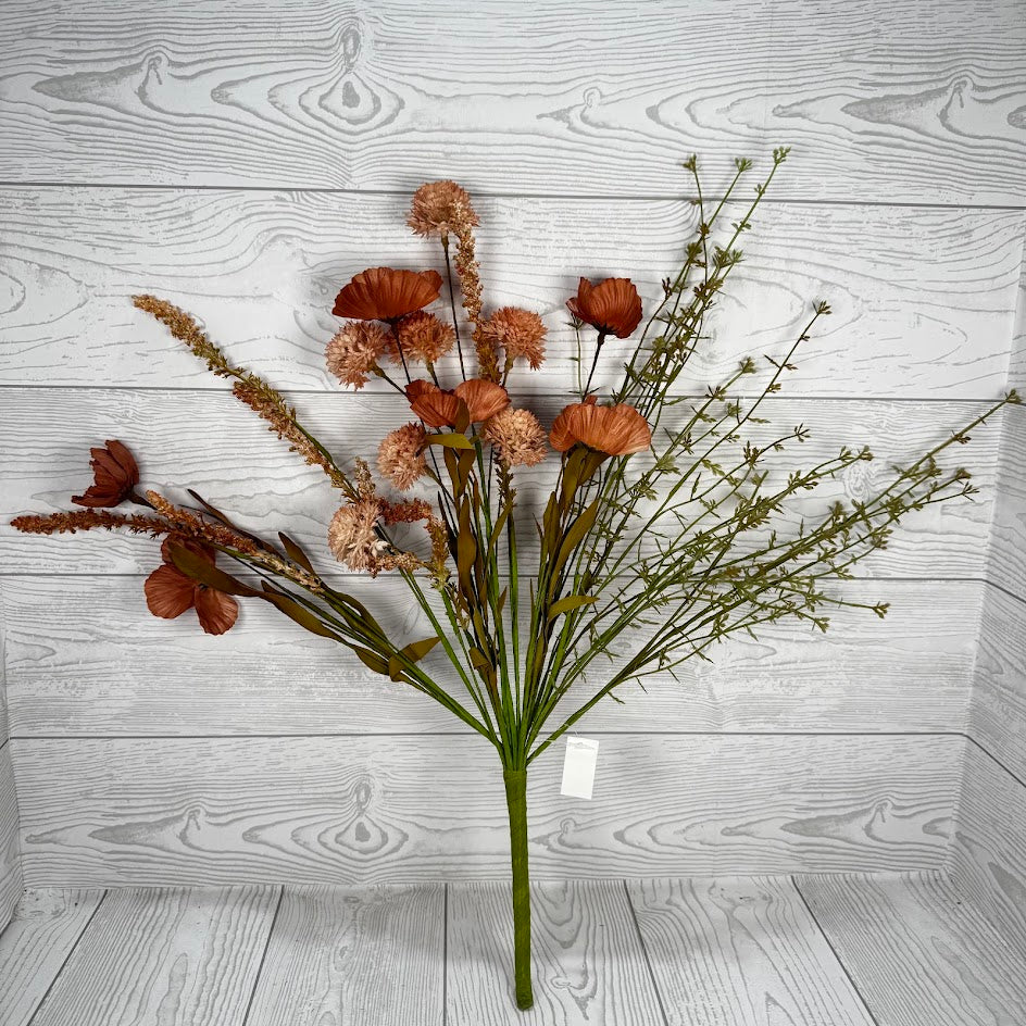 21IN POPPY CATTAIL MIXED - BROWN - 40375-BRN * OO