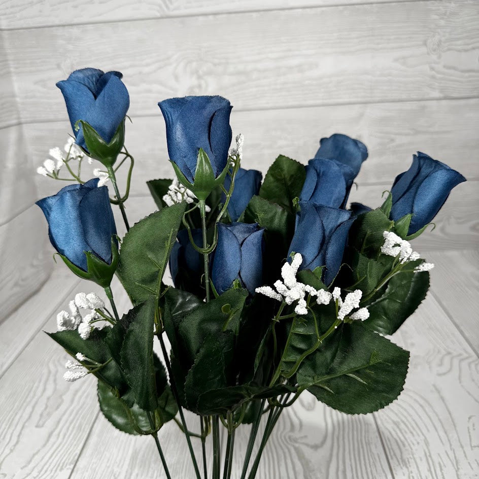 COLOR FAST LILLIAN ROSE BUD BUSH X14 STEMS - 30308 - INDIVIDUAL COLORS