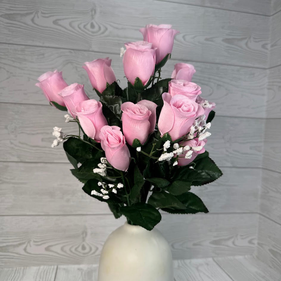 COLOR FAST LILLIAN ROSE BUD BUSH X14 STEMS - 30308 - INDIVIDUAL COLORS