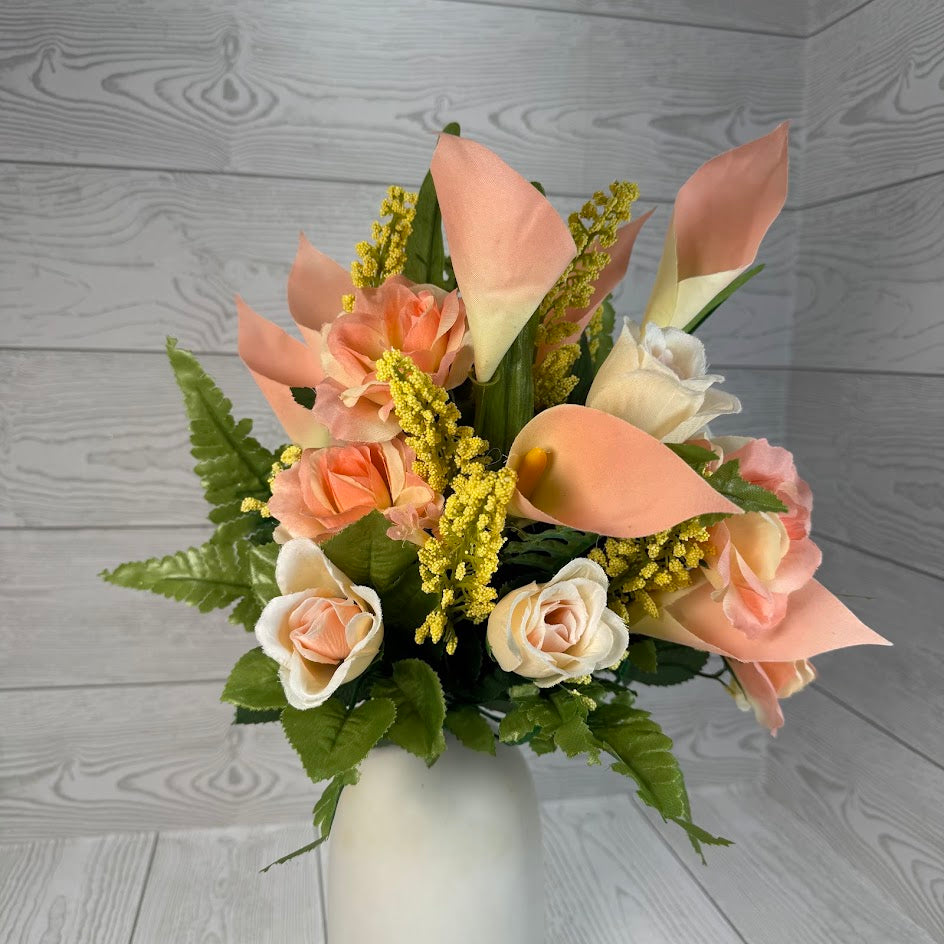 CALLA LILY / ROSE / IRIS BUNDLE X23 STEMS - B106 - INDIVIDUAL COLORS