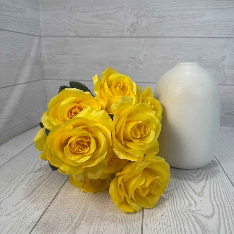 COLOR FAST LILLIAN OPEN ROSE BUSH X12 STEM H17 - 30388 - INDIVIDUAL COLORS
