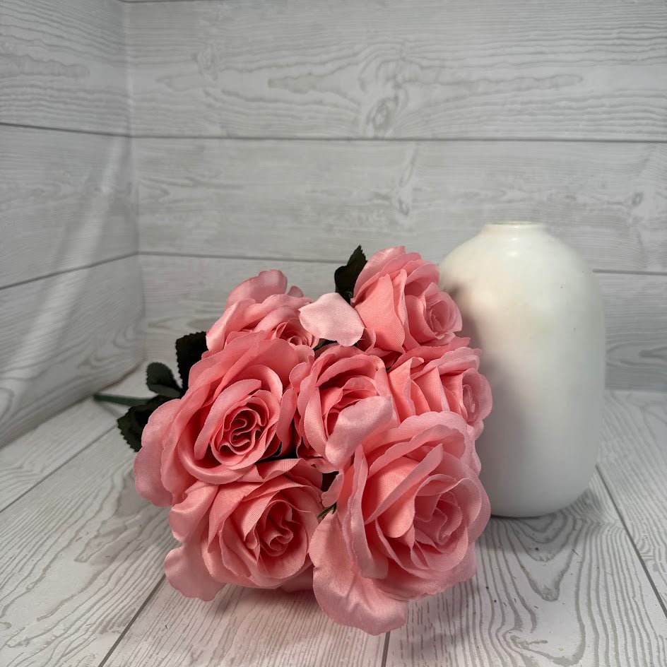 COLOR FAST LILLIAN OPEN ROSE BUSH X12 STEM H17 - 30388 - INDIVIDUAL COLORS