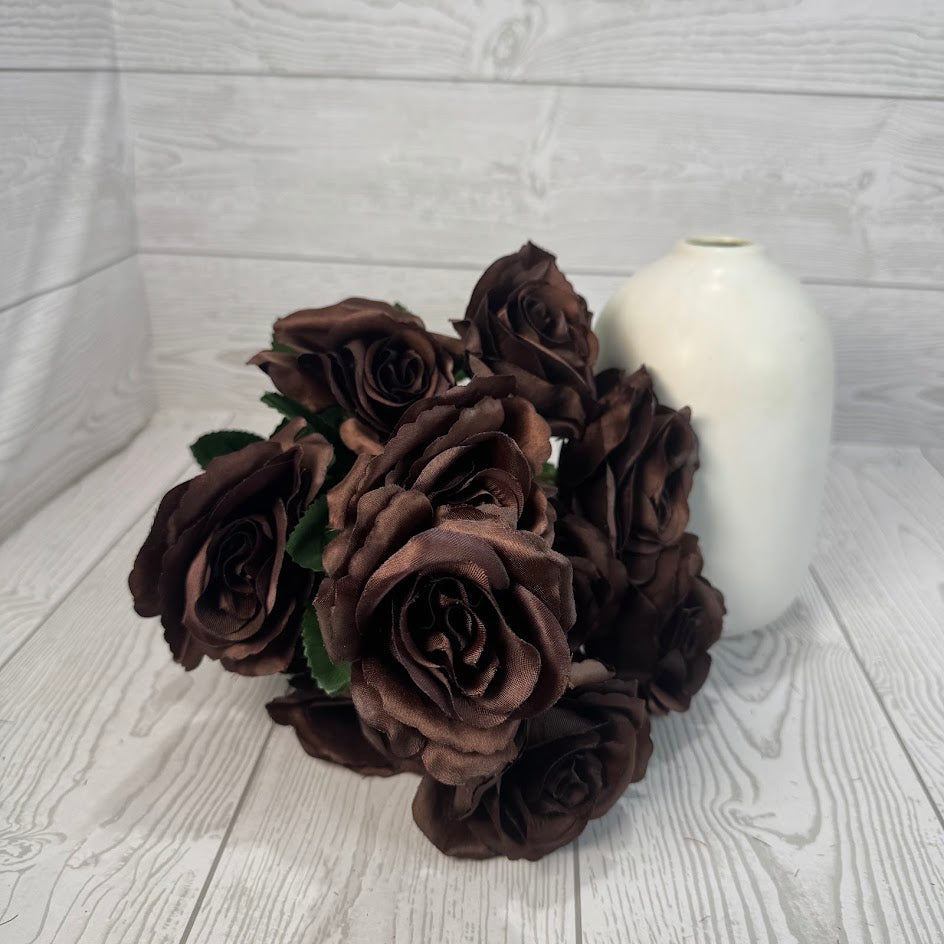 COLOR FAST LILLIAN OPEN ROSE BUSH X12 STEM H17 - 30388 - INDIVIDUAL COLORS
