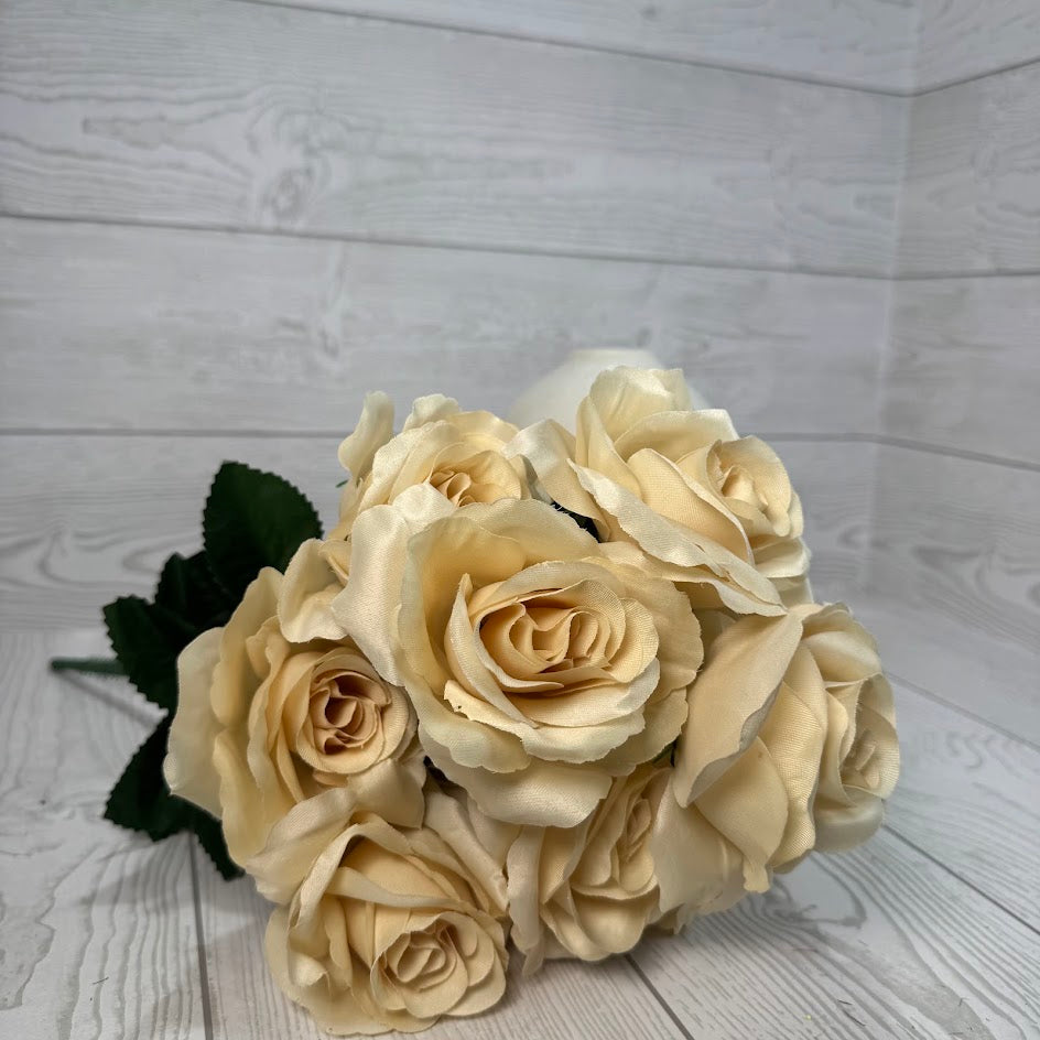 COLOR FAST LILLIAN OPEN ROSE BUSH X12 STEM H17 - 30388 - INDIVIDUAL COLORS