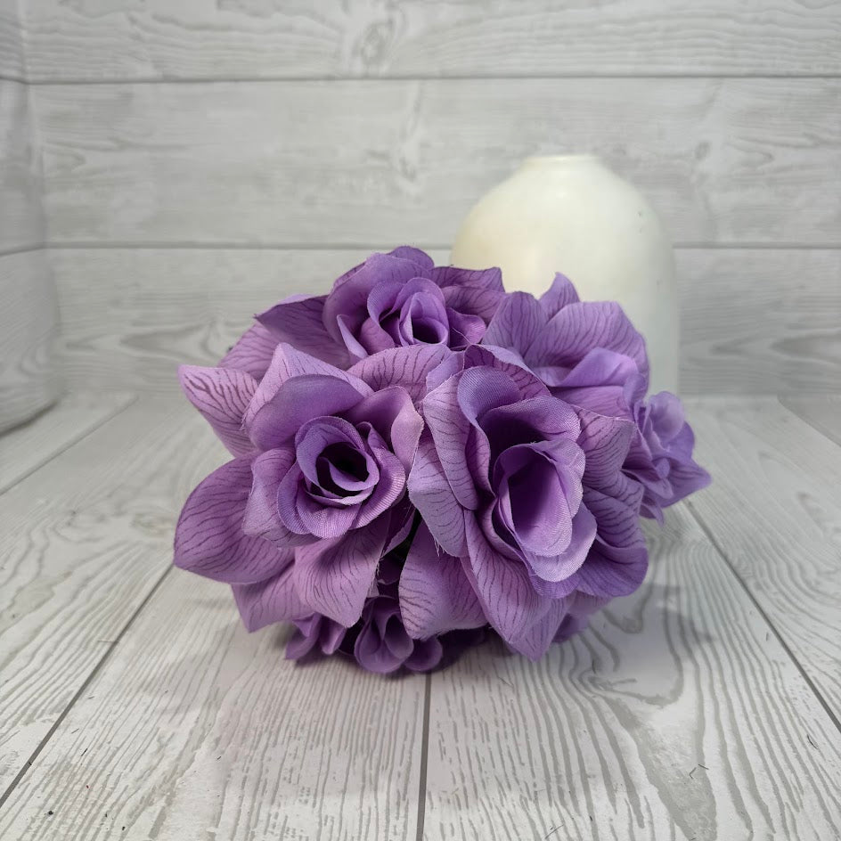 16IN PRINTING ROSE BUSH X6 STEMS - 57203 - INDIVIDUAL COLORS