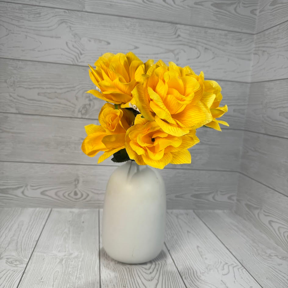 16IN PRINTING ROSE BUSH X6 STEMS - 57203 - INDIVIDUAL COLORS