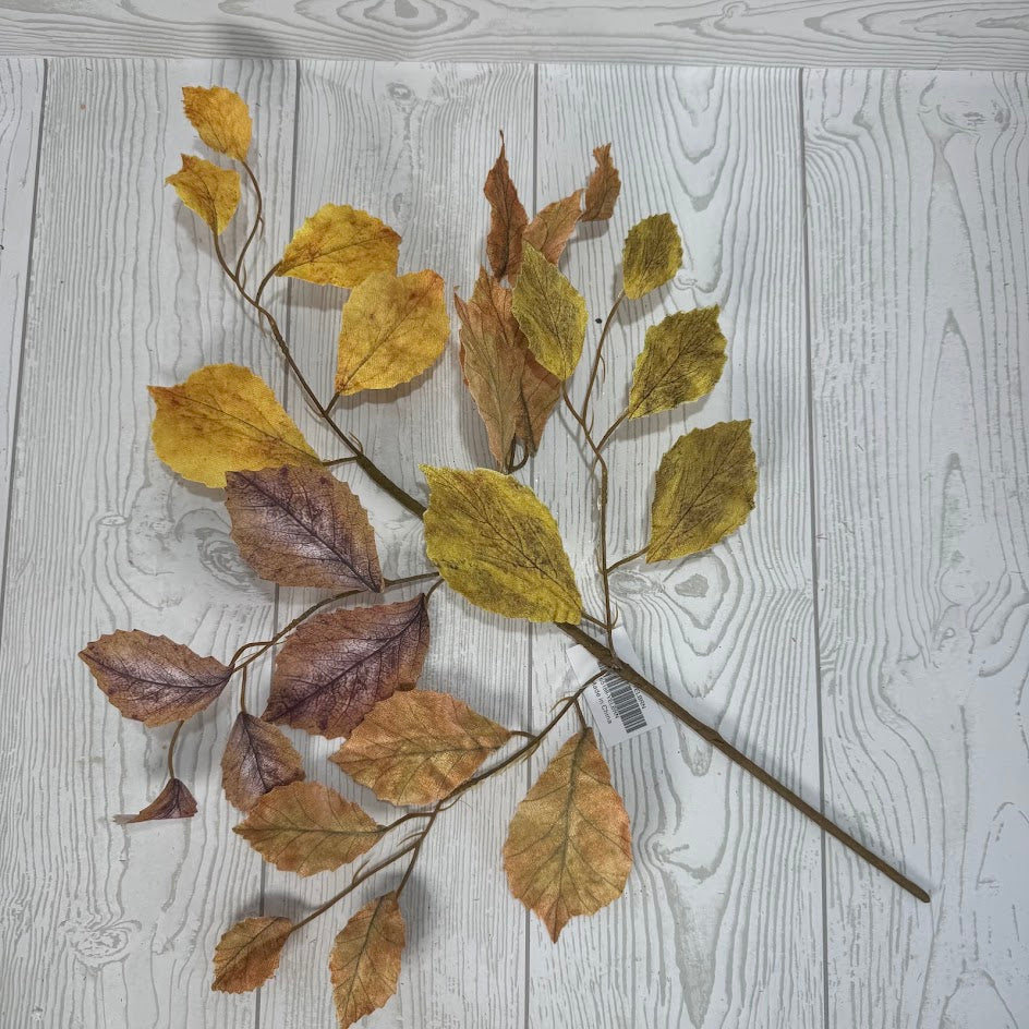 21IN BIRCH LEAVES PICK - YELLOW/BROWN - 65188-YELBRN * OO