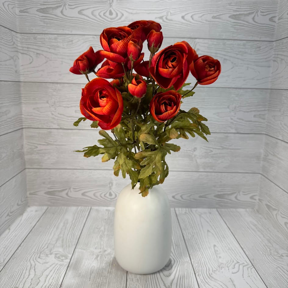 18N RANUNCULUS BUSH X12 - ORANGE - 85887-OR * OO