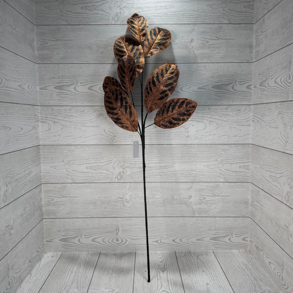 32" MAGNOLIA LEAF SPRAY - COPPER/BLACK - 65706-COPPER * G
