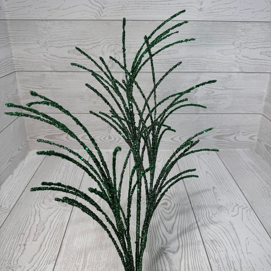 33" GLITTER GRASS SPRAY - INDIVIDUAL COLORS - 65851 * BL