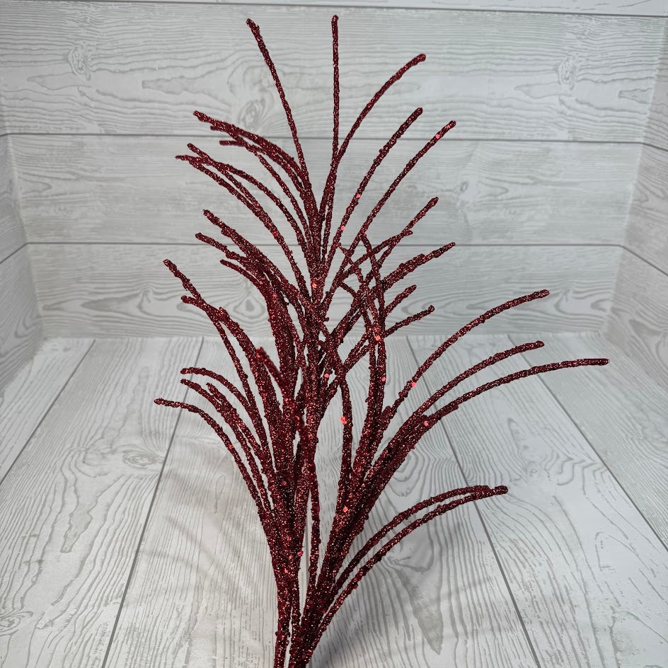 33" GLITTER GRASS SPRAY - INDIVIDUAL COLORS - 65851 * BL