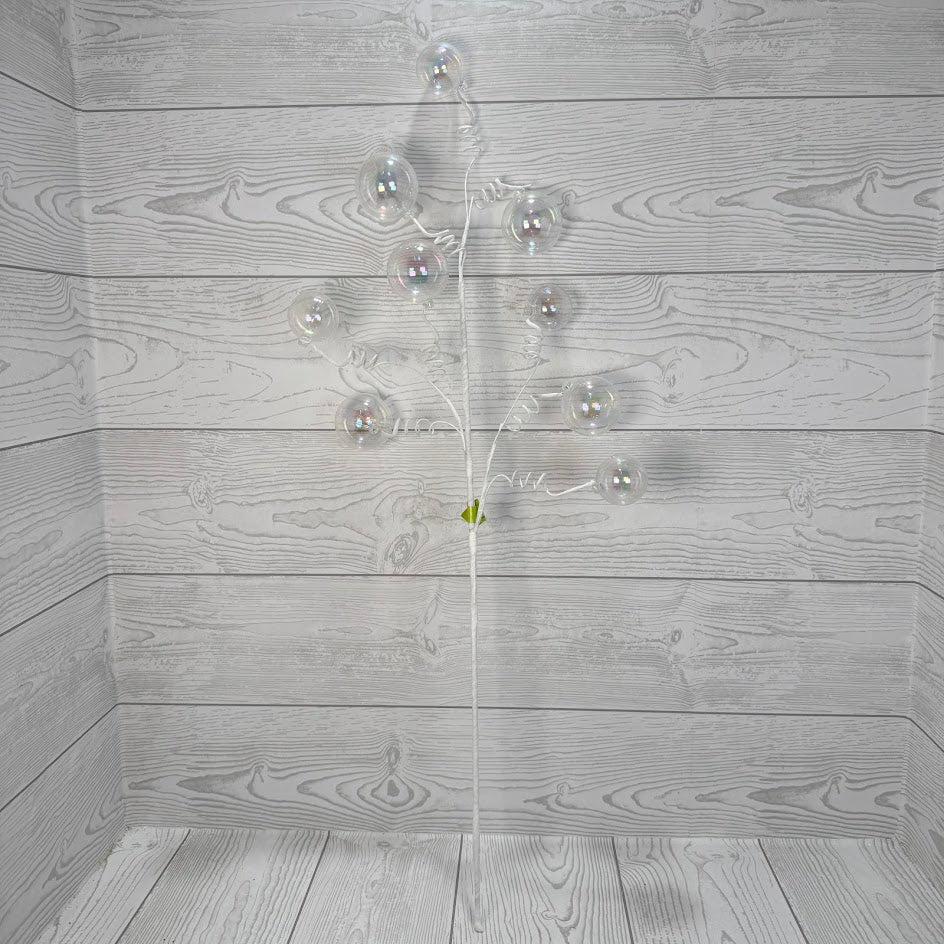 IRIDESCENT BALL SPRAY X9 H28 - CLEAR - 86585CLEAR * G