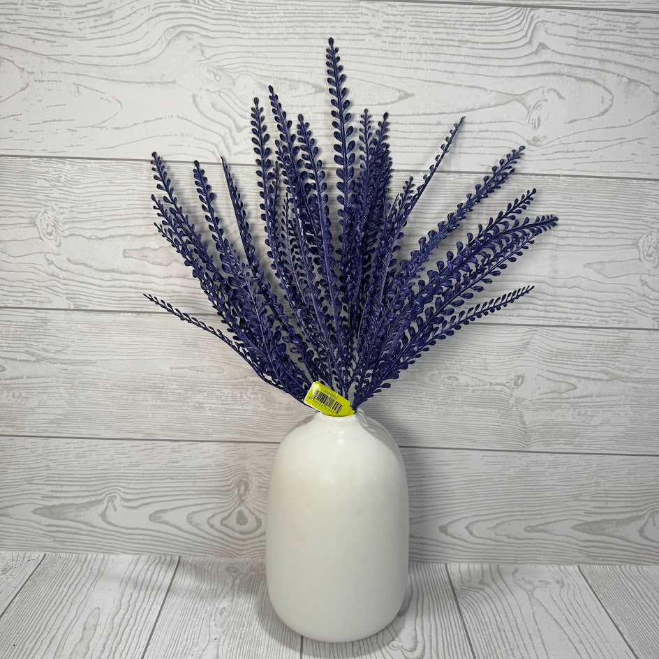 PLASTIC LEAVES BUSH X5 H16 - PURPLE - 57497PU * BL