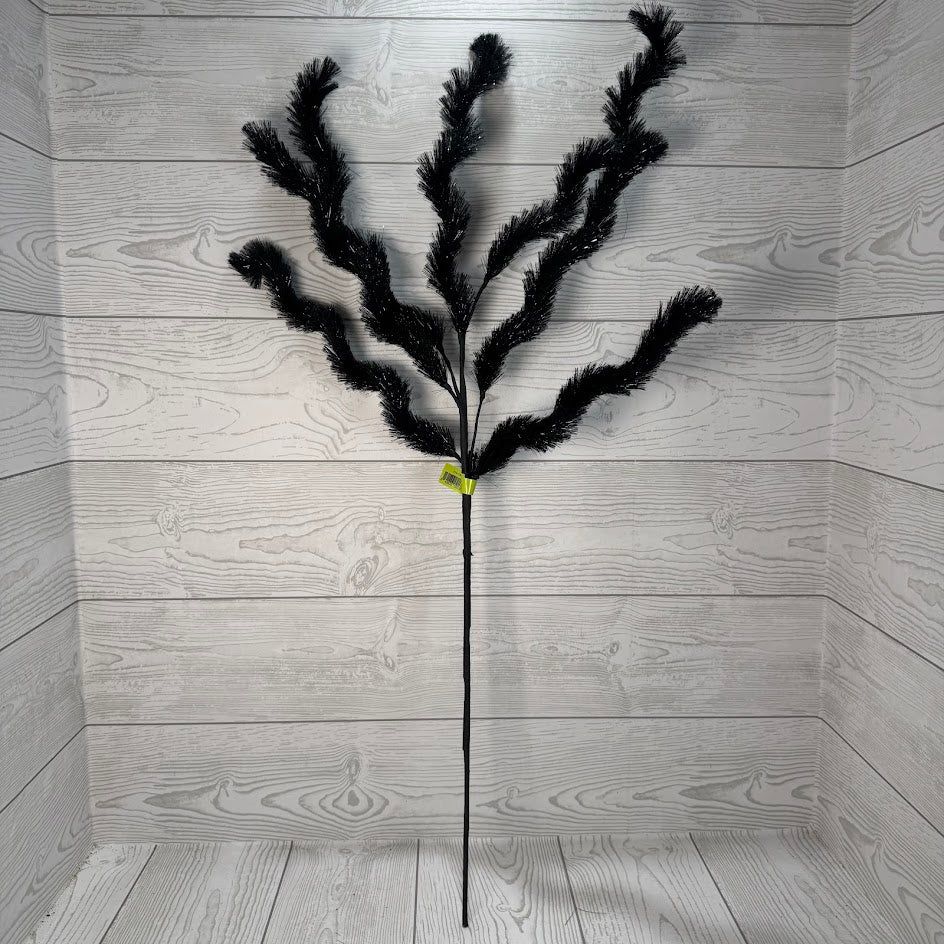 PAMPAS TWIG SPRAY X7 H32 - BLACK - 57411BK * BL
