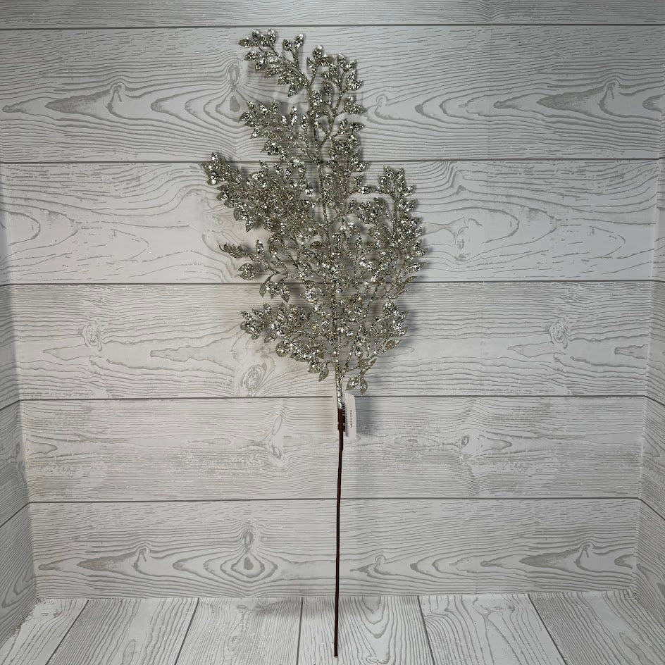 GLITTER BOXWOOD SPRAY X3 - CHAMPAGNE - 69435 * G