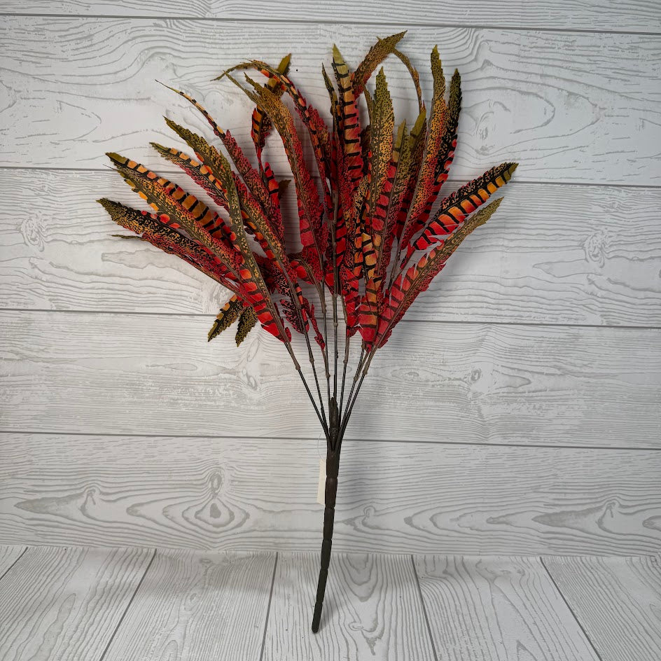 FEATHER BUSH X7 W/35 EAVES - RUST - 47694 * G
