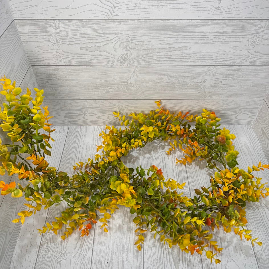 PLS EUCALYPTUS GARLAND - ORANGE/YELLOW - 58253 * RD