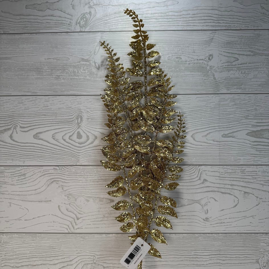 XMAS FERN SPRAY - GOLD - 68691 * G