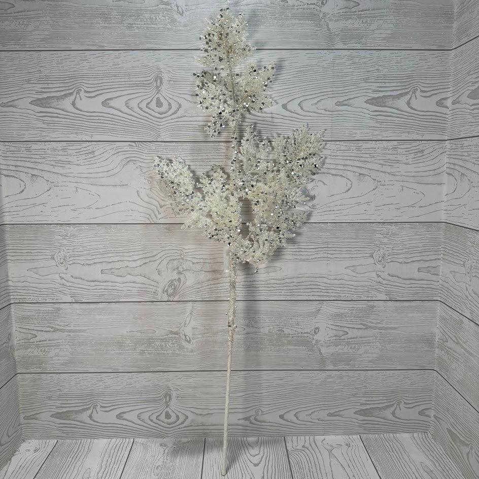 27.5" GLITTER SEQUIN PEARL - WHITE - 40341-WT * BL