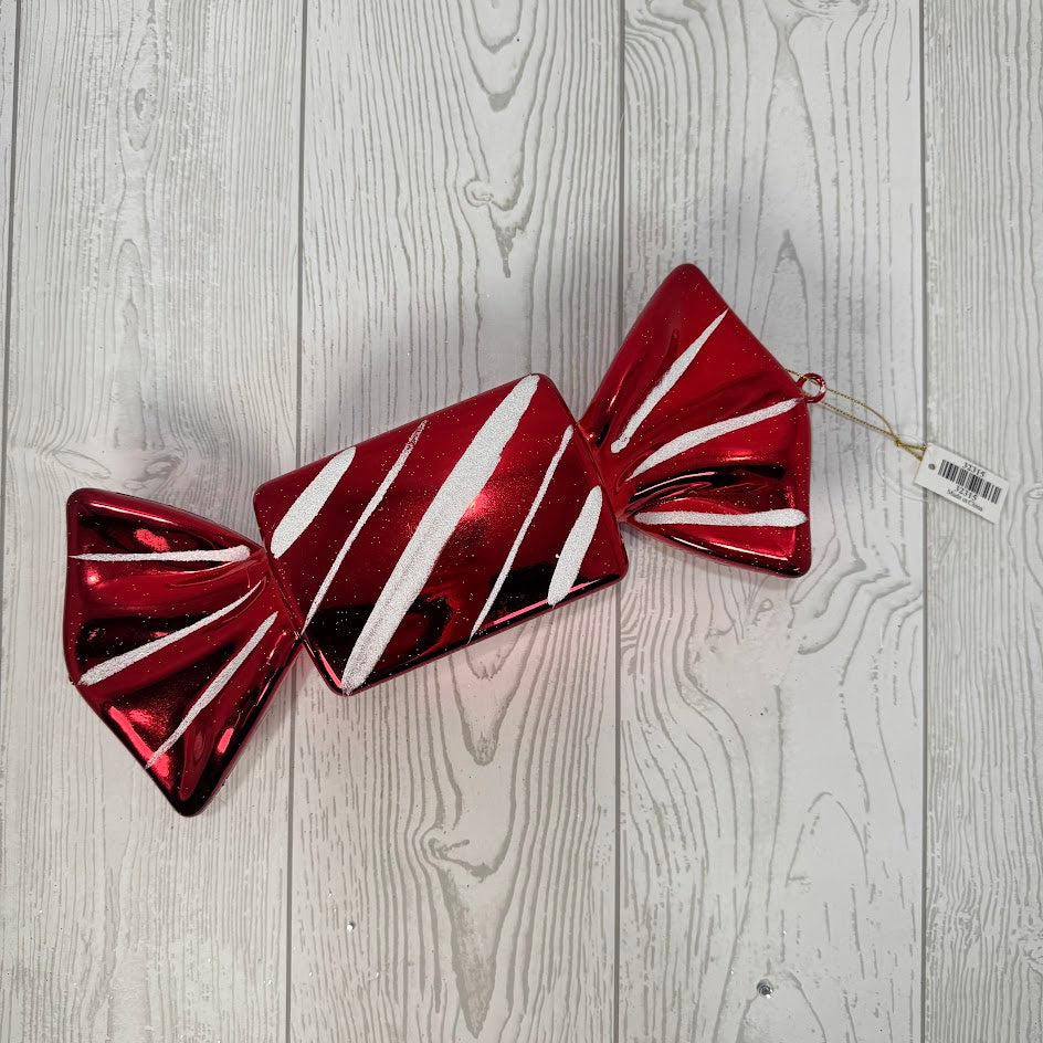 12" HANGING CANDY - RED/WHITE - 32315 * RD