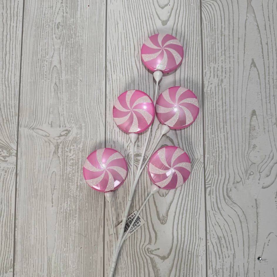 24" CANDY SPRAY - PINK/WHITE - 32245-PK WT * G