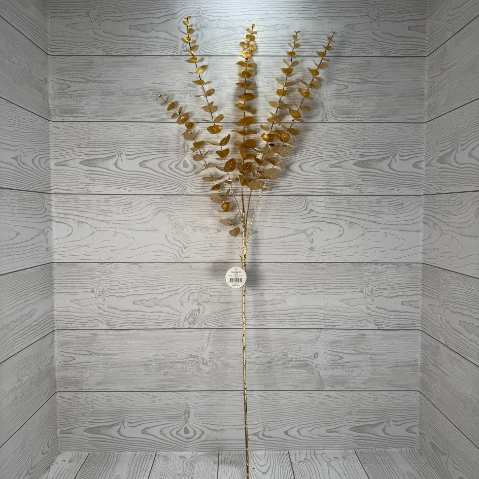33" METALLIC EUCALYPTUS SPRAY - GOLD - DCSP6263GD