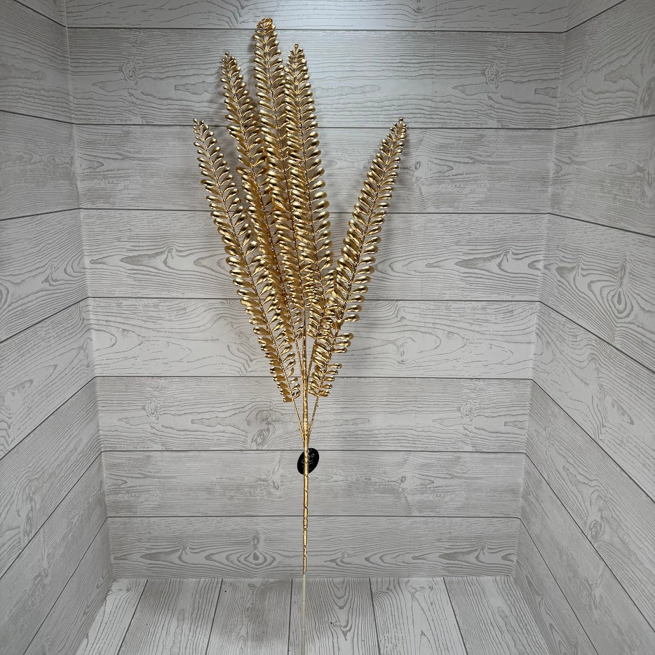 38" METALLIC SWORD FERN SPRAY - GOLD - DCSP6289GD