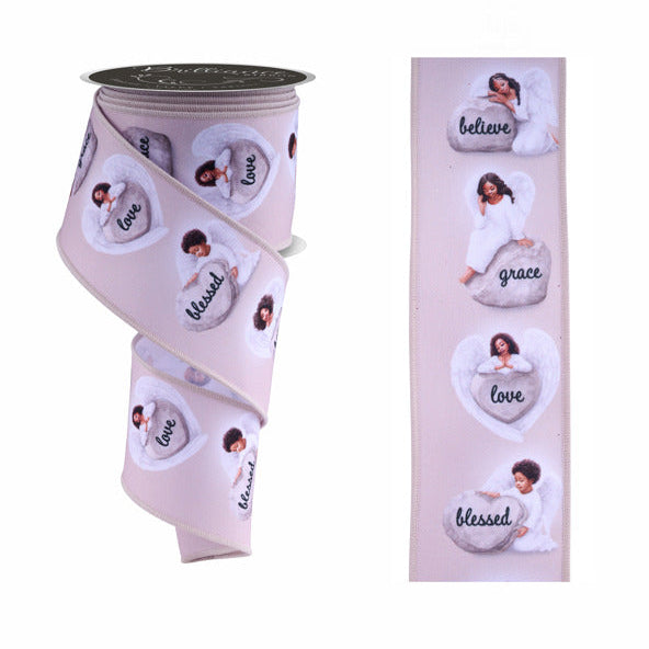 2.5"X10YD ANGELS - WHITE/NATURAL/BROWN - LS108504