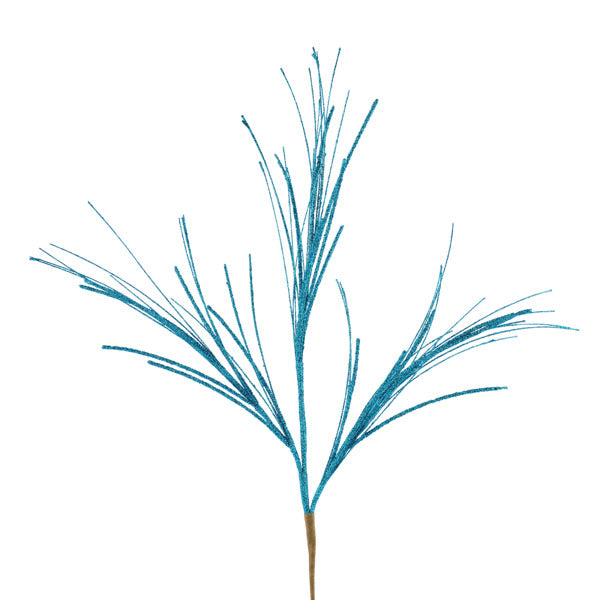 31"L GLITTER/MINI BEAD/FISHLINE SPRAY - TURQUOISE - MN0328F3