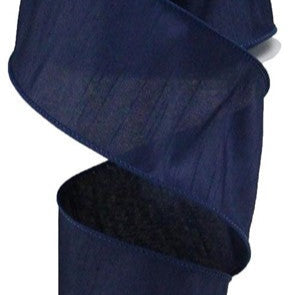 2.5"X10YD FAUX DUPIONI - NAVY BLUE - RD110219