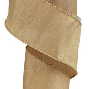 2.5"x10YD FAUX DUPIONI - GOLDENROD - RD1105A1
